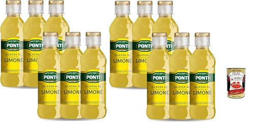 Ponti, Gastronomische Glasur mit Zitronensaft, cremig und erfrischend, ideal zum Aroma -Fleisch-, Fisch- und Obstsalatgerichten, 12x 220 g + Italian Gourmet polpa 400g Ponti, Gastronomische Glasur mit Zitronensaft, cremig und erfrischend, ideal zum Aroma -Fleisch-, Fisch- und Obstsalatgerichten, 12x 220 g + Italian Gourmet polpa 400g von Italian Gourmet E.R.