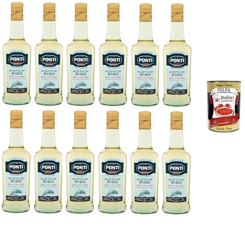 Ponti Aceto di Riso 100% Italiano Reisessig 100% italienisch 12x500ml+ Italian Gourmet polpa 400g Ponti Aceto di Riso 100% Italiano Reisessig 100% italienisch 12x500ml+ Italian Gourmet polpa 400g von Italian Gourmet E.R.