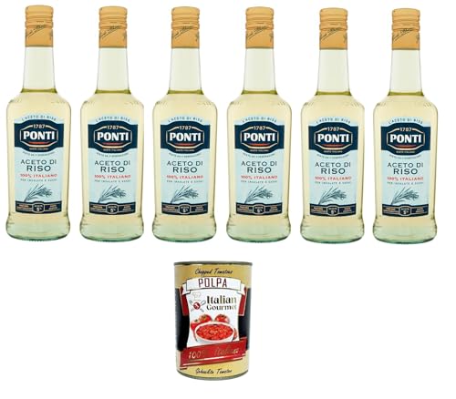 Ponti Aceto di Riso 100% Italiano Reisessig 100% italienisch 6x500ml+ Italian Gourmet polpa 400g Ponti Aceto di Riso 100% Italiano Reisessig 100% italienisch 6x500ml+ Italian Gourmet polpa 400g von Italian Gourmet E.R.