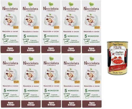 Rigoni D'asiago Nocciolata L'originale Nocciola e Cacao 5 monodosi Nocciolata Das Original aus Haselnuss und Kakao, 5 Einzeldosen 10x100gr +Italian Gourmet Polpa di Pomodoro 400gr Rigoni D'asiago Nocciolata L'originale Nocciola e Cacao 5 monodosi Nocciolata Das Original aus Haselnuss und Kakao, 5 Einzeldosen 10x100gr +Italian Gourmet Polpa di Pomodoro 400gr von Italian Gourmet E.R.