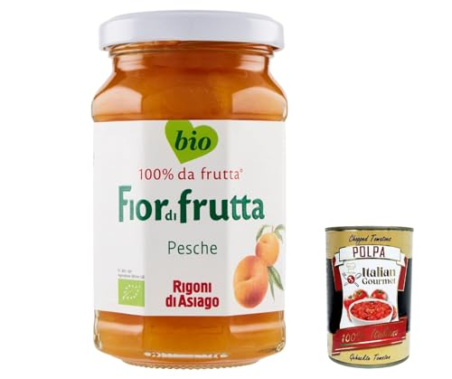 Rigoni di Asiago 12x 250g - Fiordifrutta Fruchtaufstrich - Birne -Aufstrich, Marmelade Konfitüre Brotaufstriche Original aus Italien + Italian Gourmet polpa 400g von Italian Gourmet E.R.