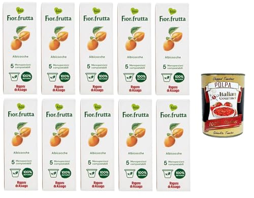 Rigoni di Asiago Fior di Frutta Albicocca 5 monodosi Fior di Frutta Aprikose 5 Einzeldosen 10x100gr +Italian Gourmet Polpa di Pomodoro 400gr Rigoni di Asiago Fior di Frutta Albicocca 5 monodosi Fior di Frutta Aprikose 5 Einzeldosen 10x100gr +Italian Gourmet Polpa di Pomodoro 400gr von Italian Gourmet E.R.