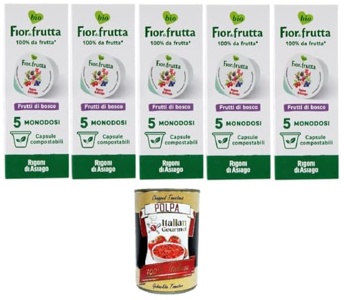 Rigoni di Asiago Fior di Frutta Confettura Frutti di Bosco 5 monodosi Fior di Frutta Wildbeermarmelade 5 Einzeldosen 5x100gr+Italian Gourmet Polpa di Pomodoro 400gr Rigoni di Asiago Fior di Frutta Confettura Frutti di Bosco 5 monodosi Fior di Frutta Wildbeermarmelade 5 Einzeldosen 5x100gr+Italian Gourmet Polpa di Pomodoro 400gr von Italian Gourmet E.R.