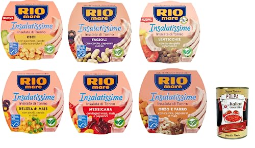 Rio Mare Insalatissime Thunfischsalat Testpaket Fertiggerichte 6x 160g + Italian Gourmet polpa 400g von Italian Gourmet E.R.