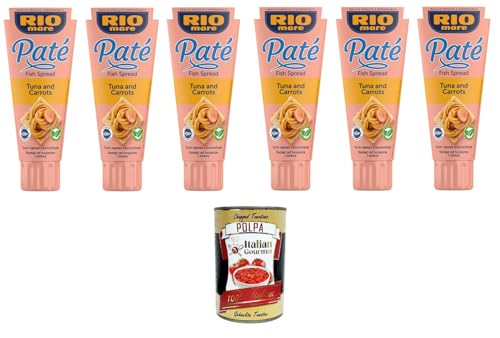 Rio Mare- Patè Tonno e Carote Thunfisch-Karotten-Patè 6x100gr + Italian Gourmet polpa 400g Rio Mare- Patè Tonno e Carote Thunfisch-Karotten-Patè 6x100gr + Italian Gourmet polpa 400g von Italian Gourmet E.R.