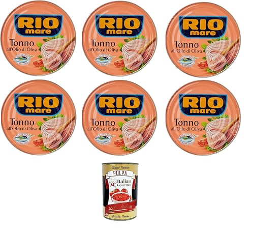 Rio Mare -Tonno All'Olio Di Oliva Thunfisch in Olivenöl - 6x 500 G+ Italian Gourmet polpa 400g Rio Mare -Tonno All'Olio Di Oliva Thunfisch in Olivenöl - 6x 500 G+ Italian Gourmet polpa 400g von Italian Gourmet E.R.