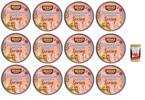 Rio mare Insalatissime Insalata di Tonno Spring, Thunfischsalat mit Spargel, Reis, Erbsen, Karotten und Zitrone 12x 220g + Italian Gourmet polpa 400g Rio mare Insalatissime Insalata di Tonno Spring, Thunfischsalat mit Spargel, Reis, Erbsen, Karotten und Zitrone 12x 220g + Italian Gourmet polpa 400g von Italian Gourmet E.R.