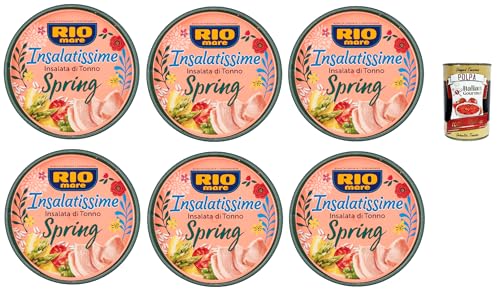 Rio mare Insalatissime Insalata di Tonno Spring, Thunfischsalat mit Spargel, Reis, Erbsen, Karotten und Zitrone 6x 220g + Italian Gourmet polpa 400g Rio mare Insalatissime Insalata di Tonno Spring, Thunfischsalat mit Spargel, Reis, Erbsen, Karotten und Zitrone 6x 220g + Italian Gourmet polpa 400g von Italian Gourmet E.R.