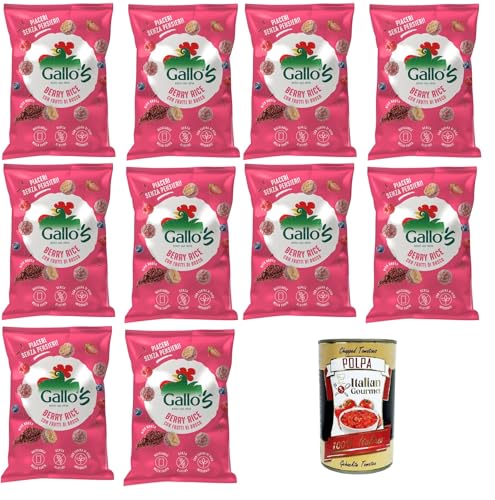 Riso Gallo Gallo's Berry Rice con Riso Rosso al gusto di Frutti di bosco Gallo Rice Gallos Beerenreis mit rotem Reis, aromatisiert mit Beeren 12x30gr + Italian Gourmet Polpa di Pomodoro 400g Dose Riso Gallo Gallo's Berry Rice con Riso Rosso al gusto di Frutti di bosco Gallo Rice Gallos Beerenreis mit rotem Reis, aromatisiert mit Beeren 12x30gr + Italian Gourmet Polpa di Pomodoro 400g Dose von Italian Gourmet E.R.
