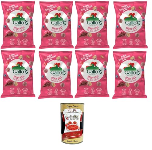 Riso Gallo Gallo's Berry Rice con Riso Rosso al gusto di Frutti di bosco Gallo Rice Gallos Beerenreis mit rotem Reis, aromatisiert mit Beeren 8x30gr + Italian Gourmet Polpa di Pomodoro 400g Dose Riso Gallo Gallo's Berry Rice con Riso Rosso al gusto di Frutti di bosco Gallo Rice Gallos Beerenreis mit rotem Reis, aromatisiert mit Beeren 8x30gr + Italian Gourmet Polpa di Pomodoro 400g Dose von Italian Gourmet E.R.