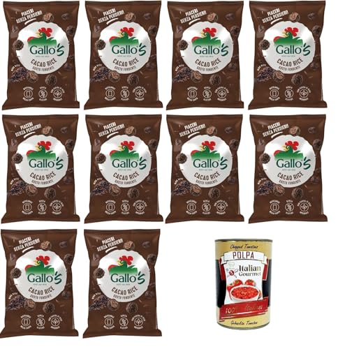 Riso Gallo Riso Cacao Rices Gallos con riso neroal gusto Fondente,Gallo Rice Kakaoreis Gallos Reis mit dunklem schwarzem Reis 10x30gr + Italian Gourmet Polpa di Pomodoro 400g Dose Riso Gallo Riso Cacao Rices Gallos con riso neroal gusto Fondente,Gallo Rice Kakaoreis Gallos Reis mit dunklem schwarzem Reis 10x30gr + Italian Gourmet Polpa di Pomodoro 400g Dose von Italian Gourmet E.R.