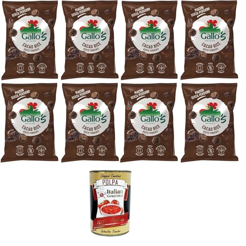 Riso Gallo Riso Cacao Rices Gallos con riso neroal gusto Fondente,Gallo Rice Kakaoreis Gallos Reis mit dunklem schwarzem Reis 8x30gr + Italian Gourmet Polpa di Pomodoro 400g Dose Riso Gallo Riso Cacao Rices Gallos con riso neroal gusto Fondente,Gallo Rice Kakaoreis Gallos Reis mit dunklem schwarzem Reis 8x30gr + Italian Gourmet Polpa di Pomodoro 400g Dose von Italian Gourmet E.R.