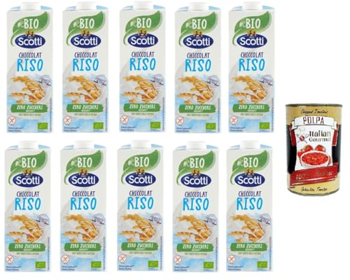 Riso Scotti, Chiccolat Laktosefreies pflanzliches Reisgetränk ohne Zuckerzusatz 10x1lt+ Italian Gourmet Polpa di Pomodoro 400g Riso Scotti, Chiccolat Laktosefreies pflanzliches Reisgetränk ohne Zuckerzusatz 10x1lt+ Italian Gourmet Polpa di Pomodoro 400g von Italian Gourmet E.R.
