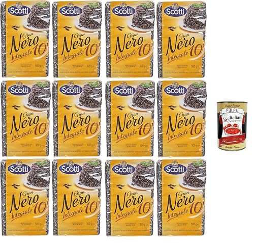 Riso Scotti - Gran Nero Integrale 10' Schwarzbrauner Reis -12x 500 gr+ Italian Gourmet polpa 400g Riso Scotti - Gran Nero Integrale 10' Schwarzbrauner Reis -12x 500 gr+ Italian Gourmet polpa 400g von Italian Gourmet E.R.