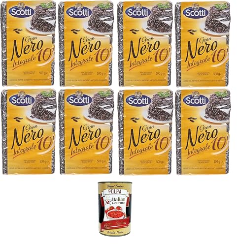 Riso Scotti - Gran Nero Integrale 10' Schwarzbrauner Reis -8x 500 gr+ Italian Gourmet polpa 400g Riso Scotti - Gran Nero Integrale 10' Schwarzbrauner Reis -8x 500 gr+ Italian Gourmet polpa 400g von Italian Gourmet E.R.