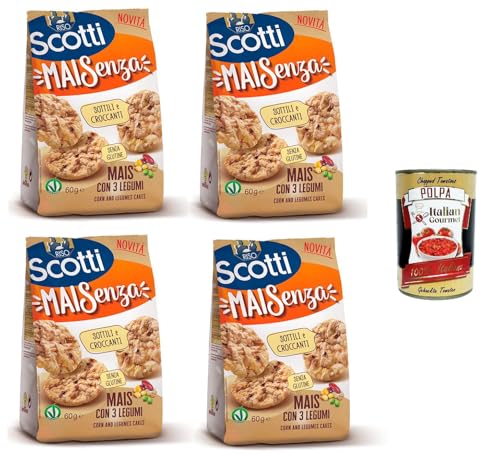 Riso Scotti Mai Senza Mais mit drei Hülsenfrüchten 4x 60gr + Italian Gourmet polpa 400g Riso Scotti Mai Senza Mais mit drei Hülsenfrüchten 4x 60gr + Italian Gourmet polpa 400g von Italian Gourmet E.R.