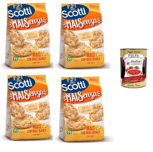 Riso Scotti Mai Senza Mit weißem Mais 4 x 60gr + Italian Gourmet polpa 400g Riso Scotti Mai Senza Mit weißem Mais 4 x 60gr + Italian Gourmet polpa 400g von Italian Gourmet E.R.