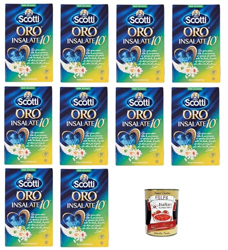 Riso Scotti - Riso Oro Insalate 10' Gold Rice Salads 10' - Parboiled Reis für Salate - 10x1 kg+ Italian Gourmet polpa 400g Riso Scotti - Riso Oro Insalate 10' Gold Rice Salads 10' - Parboiled Reis für Salate - 10x1 kg+ Italian Gourmet polpa 400g von Italian Gourmet E.R.