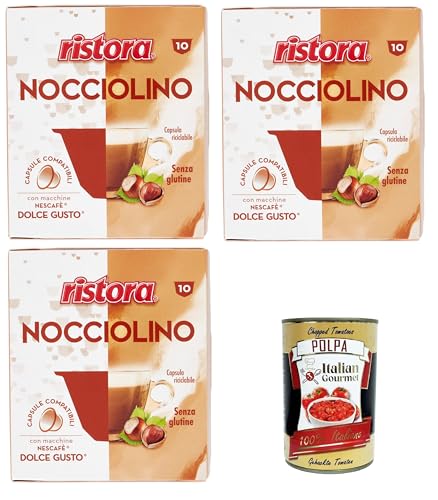 Ristora Nocciolino Capsule Compatibili Nocciolino-kompatible Kapseln Glutenfreie 3x 140gr + Italian Gourmet polpa 400g Ristora Nocciolino Capsule Compatibili Nocciolino-kompatible Kapseln Glutenfreie 3x 140gr + Italian Gourmet polpa 400g von Italian Gourmet E.R.
