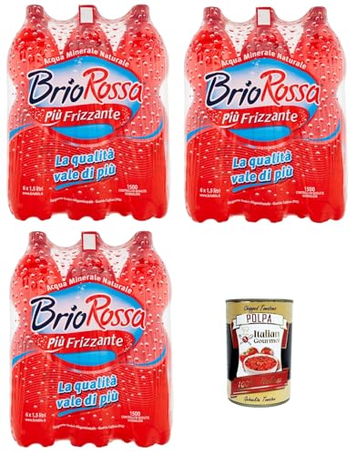 Rocchetta Brio Rossa Più frizzante Mehr prickelndes oligomineralisches natürliches Mineralwasser 18x1.5lt+ Italian Gourmet polpa 400g Rocchetta Brio Rossa Più frizzante Mehr prickelndes oligomineralisches natürliches Mineralwasser 18x1.5lt+ Italian Gourmet polpa 400g von Italian Gourmet E.R.