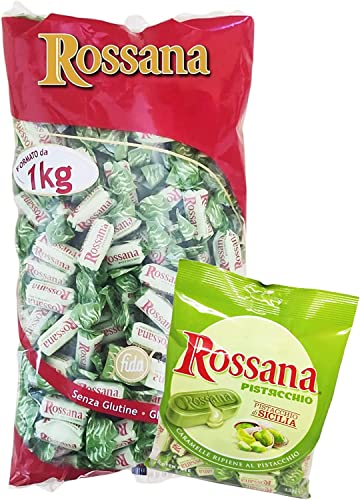 Rossana - Bonbons mit Pistaziencreme - Maxi-Beutel mit 1 kg + - Lose gefüllte Bonbons verpackt 1 kg - Fida von Italian Gourmet E.R.