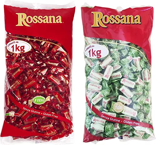 Rossana Maxi Mix Original Bonbons + Pistazie [2 Beutel mit je 1 kg] - Insgesamt 2 kg von Italian Gourmet E.R.