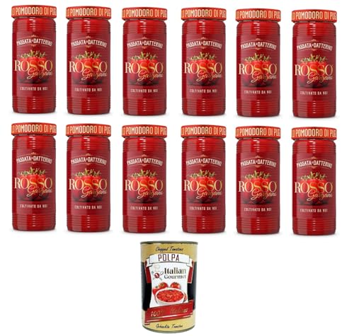 Rosso Gargano- Passata di Datterino Datterino-Püree 12x 290gr + Italian Gourmet Polpa di Pomodoro 400g Rosso Gargano- Passata di Datterino Datterino-Püree 12x 290gr + Italian Gourmet Polpa di Pomodoro 400g von Italian Gourmet E.R.
