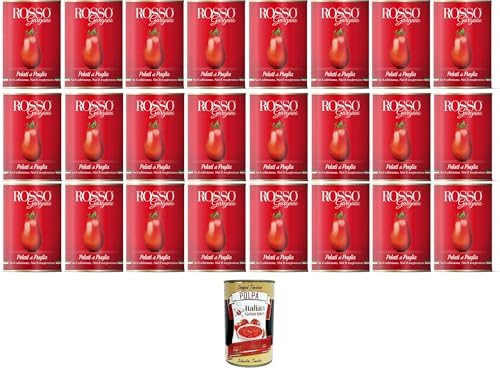 Rosso Gargano Pomodoro pelato di Puglia Geschälte Tomaten aus Apulien 24x400gr + Italian Gourmet polpa 400g Rosso Gargano Pomodoro pelato di Puglia Geschälte Tomaten aus Apulien 24x400gr + Italian Gourmet polpa 400g von Italian Gourmet E.R.