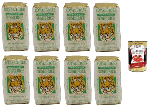 Royal Tiger Riso per Sushi Premium Quality Royal Tiger Sushi-Reis in Premiumqualität 8x1kg+ Italian Gourmet Polpa di Pomodoro 400g Dose Royal Tiger Riso per Sushi Premium Quality Royal Tiger Sushi-Reis in Premiumqualität 8x1kg+ Italian Gourmet Polpa di Pomodoro 400g Dose von Italian Gourmet E.R.