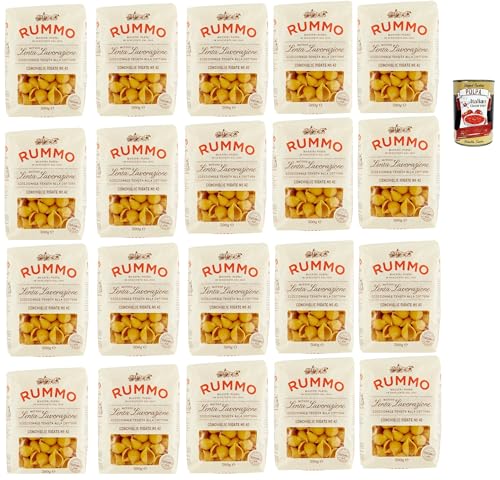 Rummo Conchiglie Rigate N° 42 Pasta Lenta Lavorazione Teigwaren aus Hartweizengrieß Bronze-Zeichnung 20x 500g + Italian Gourmet polpa 400g Rummo Conchiglie Rigate N° 42 Pasta Lenta Lavorazione Teigwaren aus Hartweizengrieß Bronze-Zeichnung 20x 500g + Italian Gourmet polpa 400g von Italian Gourmet E.R.