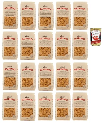 Rummo Gnocchetti sardi N°63 Pasta Lenta Lavorazione Teigwaren aus Hartweizengrieß Bronze-Zeichnung 20x 500g + Italian Gourmet polpa 400g von Italian Gourmet E.R.