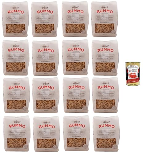 Rummo Gramigna N°98 Pasta Lenta Lavorazione Teigwaren aus Hartweizengrieß Bronze-Zeichnung 16x 500gr + Italian Gourmet polpa 400g Rummo Gramigna N°98 Pasta Lenta Lavorazione Teigwaren aus Hartweizengrieß Bronze-Zeichnung 16x 500gr + Italian Gourmet polpa 400g von Italian Gourmet E.R.