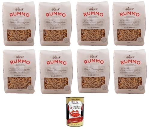 Rummo Gramigna N°98 Pasta Lenta Lavorazione Teigwaren aus Hartweizengrieß Bronze-Zeichnung 8x 500gr + Italian Gourmet polpa 400g Rummo Gramigna N°98 Pasta Lenta Lavorazione Teigwaren aus Hartweizengrieß Bronze-Zeichnung 8x 500gr + Italian Gourmet polpa 400g von Italian Gourmet E.R.
