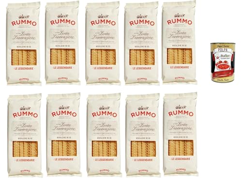 Rummo Le Leggendarie Mafaldine № 80 Pasta Lenta Lavorazione Teigwaren aus Hartweizengrieß Bronze-Zeichnung 10x 500g + Italian Gourmet polpa 400g Rummo Le Leggendarie Mafaldine № 80 Pasta Lenta Lavorazione Teigwaren aus Hartweizengrieß Bronze-Zeichnung 10x 500g + Italian Gourmet polpa 400g von Italian Gourmet E.R.