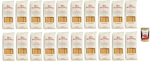 Rummo Le Leggendarie Mafaldine № 80 Pasta Lenta Lavorazione Teigwaren aus Hartweizengrieß Bronze-Zeichnung 20x 500g + Italian Gourmet polpa 400g Rummo Le Leggendarie Mafaldine № 80 Pasta Lenta Lavorazione Teigwaren aus Hartweizengrieß Bronze-Zeichnung 20x 500g + Italian Gourmet polpa 400g von Italian Gourmet E.R.