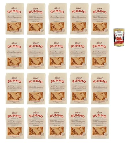 Rummo Le Leggendarie Paccheri Lisci № 111, Pasta Lenta Lavorazione Teigwaren aus Hartweizengrieß Bronze-Zeichnung 20x 500g + Italian Gourmet polpa 400g Rummo Le Leggendarie Paccheri Lisci № 111, Pasta Lenta Lavorazione Teigwaren aus Hartweizengrieß Bronze-Zeichnung 20x 500g + Italian Gourmet polpa 400g von Italian Gourmet E.R.