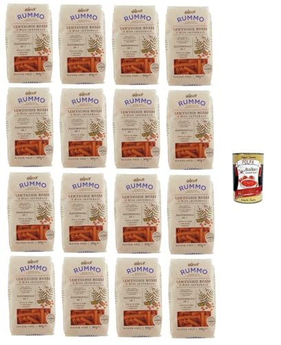 Rummo Maccheroncelli N°7 Glutenfreie Pasta aus roten Linsen und braunem Reis. 16 x 300 g + Italian Gourmet polpa 400g Rummo Maccheroncelli N°7 Glutenfreie Pasta aus roten Linsen und braunem Reis. 16 x 300 g + Italian Gourmet polpa 400g von Italian Gourmet E.R.