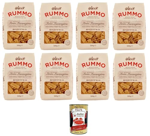 Rummo Mafaldotte N°159 Pasta Lenta Lavorazione Teigwaren aus Hartweizengrieß Bronze-Zeichnung 8x 500gr + Italian Gourmet polpa 400g Rummo Mafaldotte N°159 Pasta Lenta Lavorazione Teigwaren aus Hartweizengrieß Bronze-Zeichnung 8x 500gr + Italian Gourmet polpa 400g von Italian Gourmet E.R.