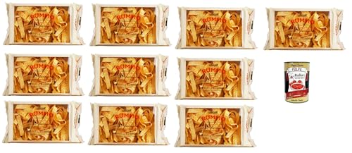 Rummo Pappardelle All'uovo Pasta mit ei, Eierpaste - 10x 250g + Italian Gourmet polpa 500g von Italian Gourmet E.R.