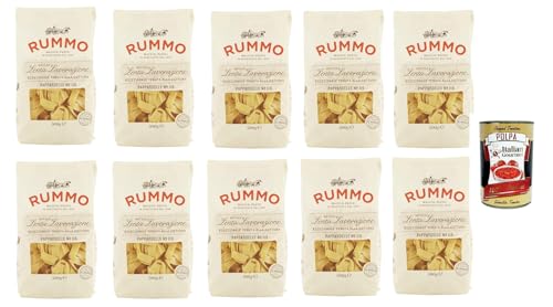 Rummo Pappardelle № 119, Pasta Lenta Lavorazione Teigwaren aus Hartweizengrieß Bronze-Zeichnung 10x 500g + Italian Gourmet polpa 400g Rummo Pappardelle № 119, Pasta Lenta Lavorazione Teigwaren aus Hartweizengrieß Bronze-Zeichnung 10x 500g + Italian Gourmet polpa 400g von Italian Gourmet E.R.