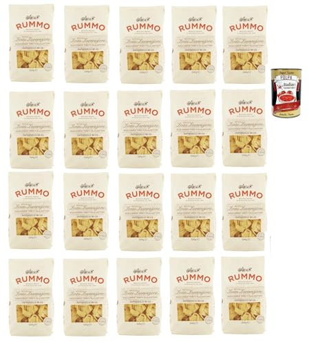 Rummo Pappardelle № 119, Pasta Lenta Lavorazione Teigwaren aus Hartweizengrieß Bronze-Zeichnung 20x 500g + Italian Gourmet polpa 400g von Italian Gourmet E.R.