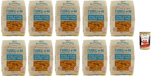 Rummo Pasta Fusilli N° 48 senza Glutine, gluten free, 100% italienische Pasta nudeln glutenfrei 10x 400g + Italian Gourmet polpa 400g Rummo Pasta Fusilli N° 48 senza Glutine, gluten free, 100% italienische Pasta nudeln glutenfrei 10x 400g + Italian Gourmet polpa 400g von Italian Gourmet E.R.