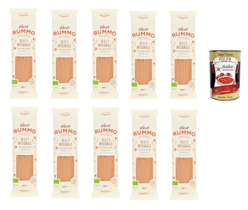 Rummo Pasta Integrale Linguine N° 13, Vollkornnudeln Nudeln Vollkorn Italienische Pasta 10x 500g + Italian Gourmet polpa 400g Rummo Pasta Integrale Linguine N° 13, Vollkornnudeln Nudeln Vollkorn Italienische Pasta 10x 500g + Italian Gourmet polpa 400g von Italian Gourmet E.R.