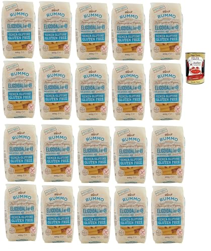 Rummo Pasta Nudeln Glutenfreie Elicoidali N 49, Bronze Gezeichnete gluteinfrei, perfekt für Menschen mit Zöliakie oder Glutenunverträglichkeit, 20x 400 g + Italian Gourmet polpa 400g Rummo Pasta Nudeln Glutenfreie Elicoidali N 49, Bronze Gezeichnete gluteinfrei, perfekt für Menschen mit Zöliakie oder Glutenunverträglichkeit, 20x 400 g + Italian Gourmet polpa 400g von Italian Gourmet E.R.