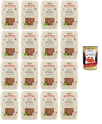 Rummo Tubetti Integrali N°72 100% Grano Italiano,Vollkornröhren Nr. 72 100% italienischer Weizen 16x500gr + Italian Gourmet polpa 400g Rummo Tubetti Integrali N°72 100% Grano Italiano,Vollkornröhren Nr. 72 100% italienischer Weizen 16x500gr + Italian Gourmet polpa 400g von Italian Gourmet E.R.