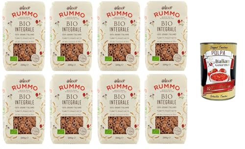 Rummo Tubetti Integrali N°72 100% Grano Italiano,Vollkornröhren Nr. 72 100% italienischer Weizen 8x500gr + Italian Gourmet polpa 400g Rummo Tubetti Integrali N°72 100% Grano Italiano,Vollkornröhren Nr. 72 100% italienischer Weizen 8x500gr + Italian Gourmet polpa 400g von Italian Gourmet E.R.