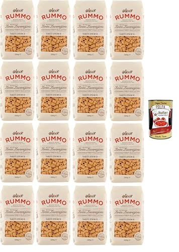 Rummo Tubetti Zita N°31 Hartweizengrieß Pasta Italienische Nudeln 16x500g Packung + Italian Gourmet Polpa di Pomodoro 400g Dose Rummo Tubetti Zita N°31 Hartweizengrieß Pasta Italienische Nudeln 16x500g Packung + Italian Gourmet Polpa di Pomodoro 400g Dose von Italian Gourmet E.R.