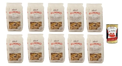 Rummo Ziti Tagliati n° 36 Pasta Lenta Lavorazione Teigwaren aus Hartweizengrieß Bronze-Zeichnung 10x 500g + Italian Gourmet polpa 400g Rummo Ziti Tagliati n° 36 Pasta Lenta Lavorazione Teigwaren aus Hartweizengrieß Bronze-Zeichnung 10x 500g + Italian Gourmet polpa 400g von Italian Gourmet E.R.