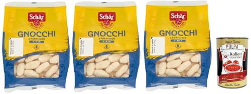 SCHÄR Senza Glutine Gnocchi di patate, Glutenfrei Kartoffel Pasta nudeln, gluten free pasta, 3x 300g + Italian Gourmet polpa 400g SCHÄR Senza Glutine Gnocchi di patate, Glutenfrei Kartoffel Pasta nudeln, gluten free pasta, 3x 300g + Italian Gourmet polpa 400g von Italian Gourmet E.R.