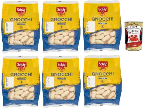 SCHÄR Senza Glutine Gnocchi di patate, Glutenfrei Kartoffel Pasta nudeln, gluten free pasta, 6x 300g + Italian Gourmet polpa 400g SCHÄR Senza Glutine Gnocchi di patate, Glutenfrei Kartoffel Pasta nudeln, gluten free pasta, 6x 300g + Italian Gourmet polpa 400g von Italian Gourmet E.R.
